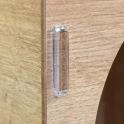 clipfritz Regaleinsatz aus Holz personalisiert mit Name | Aufbewahrung mit Blumen Motiv