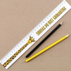 30cm Lineal - Du bist großartig! - Mit Giraffenmotiv und Namensaufdruck