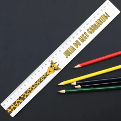 30cm Lineal - Du bist großartig! - Mit Giraffenmotiv und Namensaufdruck