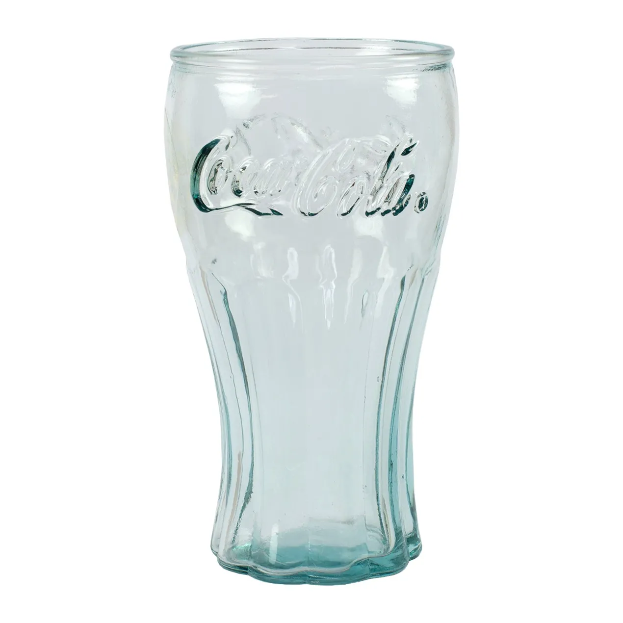 Coca-Cola Glas in klassischer retro Form 400ml | Trinkglas als Geschenk | Nachhaltig & Handgefertigt