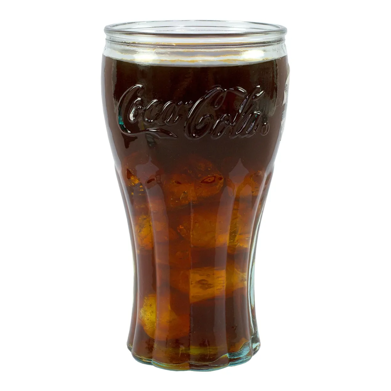 Coca-Cola Glas in klassischer retro Form 400ml | Trinkglas als Geschenk | Nachhaltig & Handgefertigt
