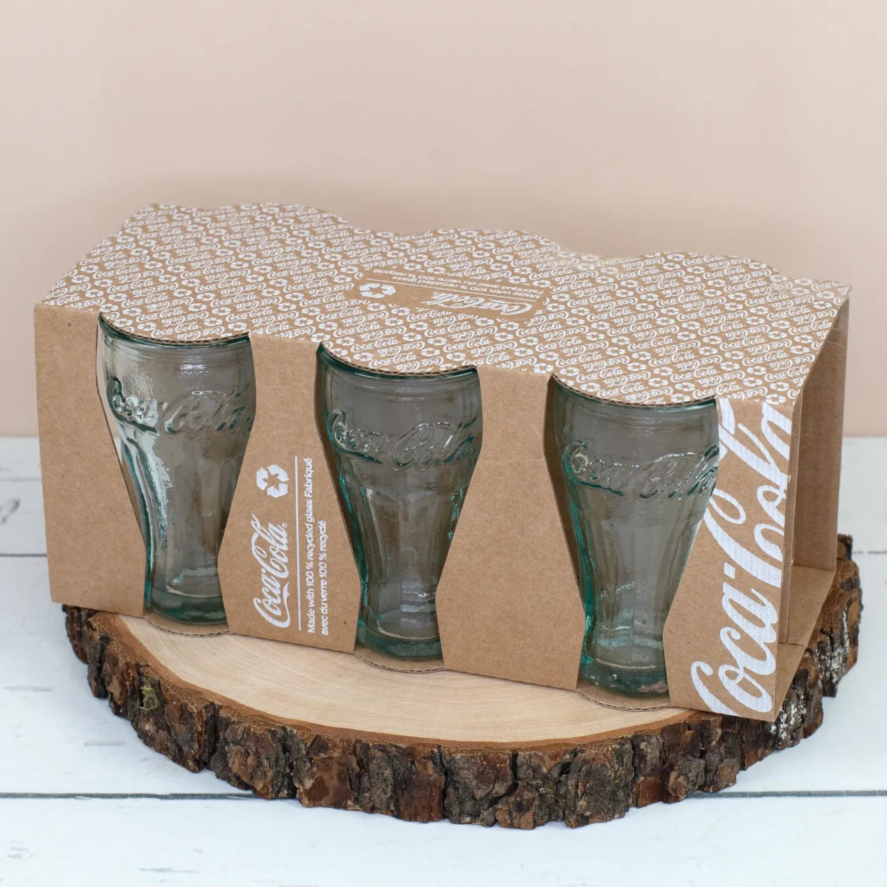 Coca-Cola Glas Set 12-teilig mit Trinkgläsern & Schnapsgläsern | Retro Gläser aus Recyclingglas