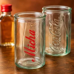 Coca Cola Schnapsglas individuell personalisiert | Shot Glas im Mini Retro Coladose Design