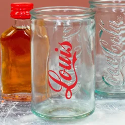 Coca Cola Schnapsglas individuell personalisiert | Shot Glas im Mini Retro Coladose Design