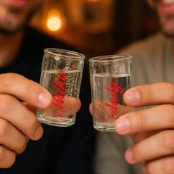 Coca Cola Schnapsglas individuell personalisiert | Shot Glas im Mini Retro Coladose Design