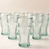 Coca Cola Schnapsgläser 6er Set handgefertigt 5cl | Retro Stamper aus recyceltem Glas