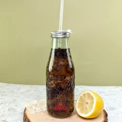 Coca-Cola Trinkflasche aus Glas personalisiert mit Name | Retro Design