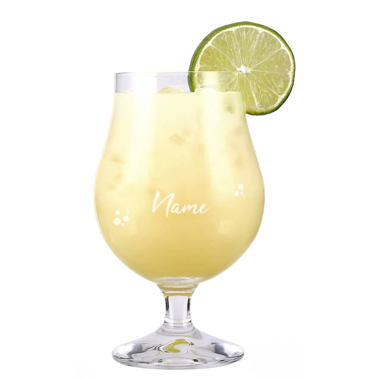 Cocktailglas mit schlichter Namensgravur