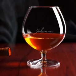 Cognac-Schwenker mit edler Gravur des Wunschnamen