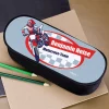Coole Motorrad-Federmappe mit Wunschname und Text | Stiftebox