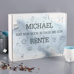Countdown Kalender zur Rente mit 30 Türchen zum Selbstbefüllen