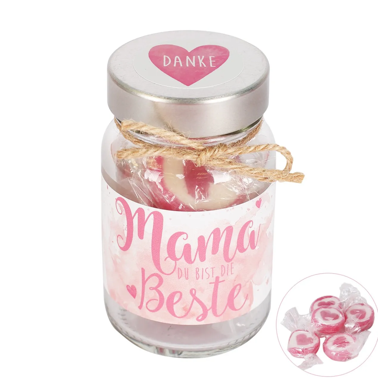 Danke Mama - Bonbon Glas für die beste Mama
