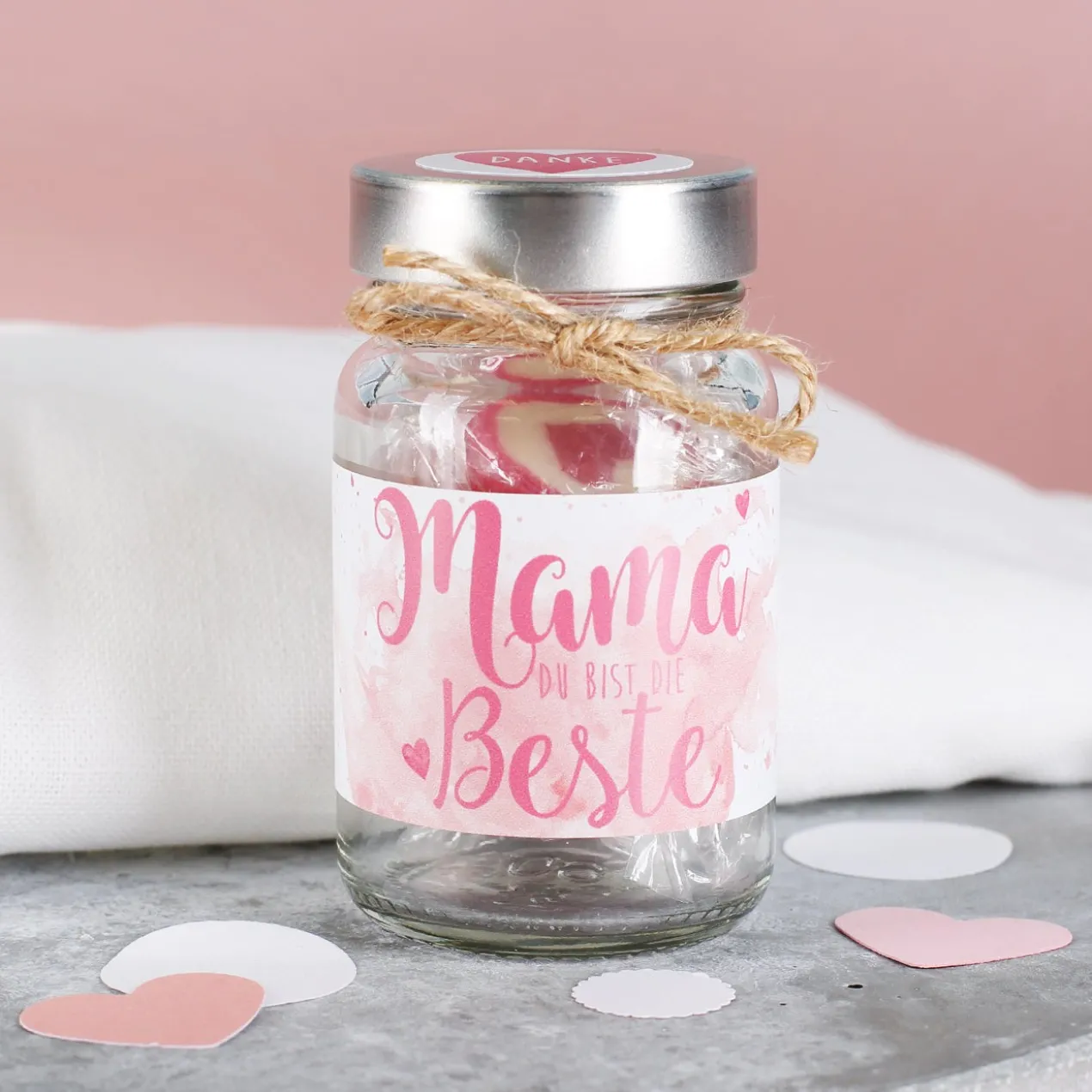 Danke Mama - Bonbon Glas für die beste Mama