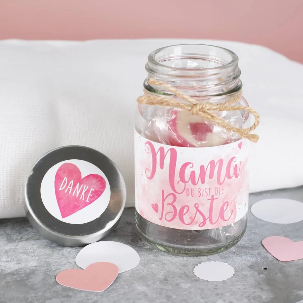 Danke Mama - Bonbon Glas für die beste Mama