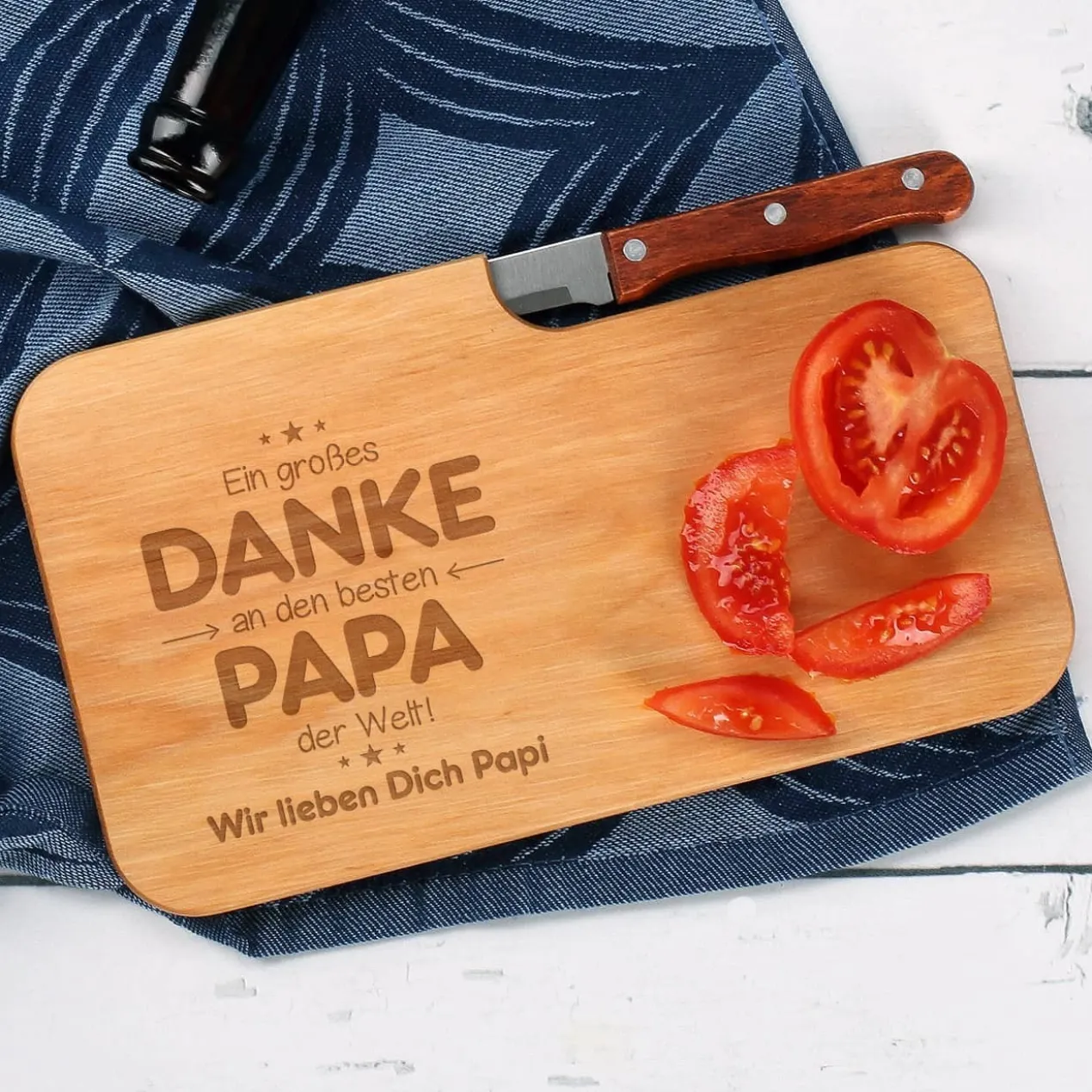 Danke Papa - Messerbrett zum Vatertag