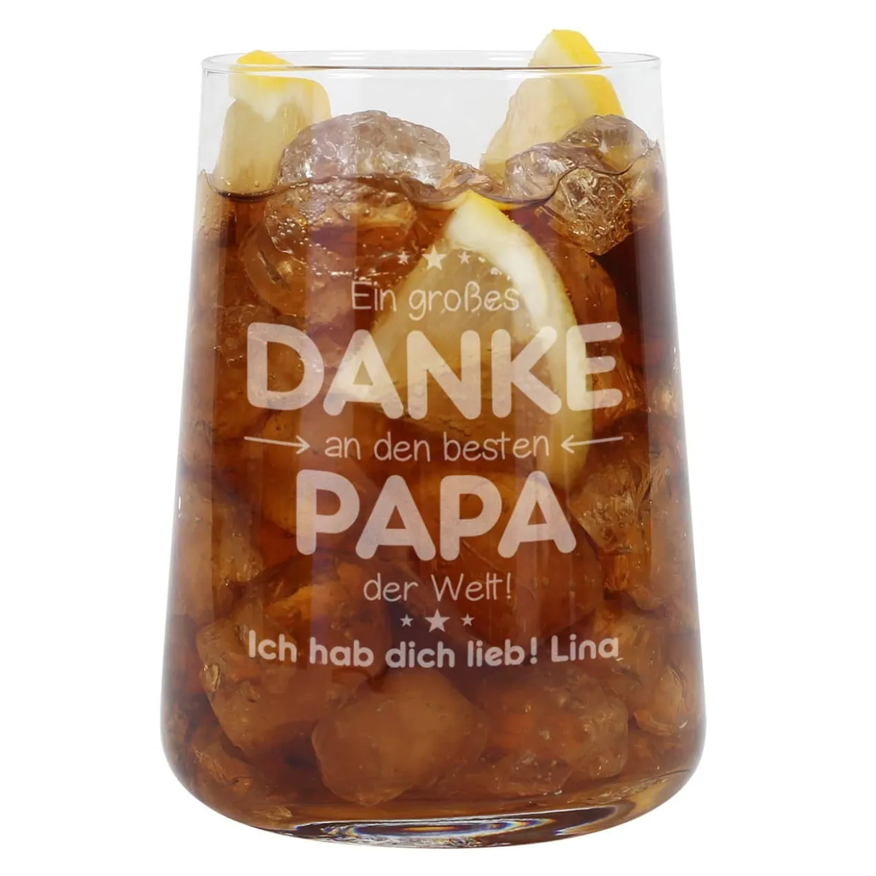 Danke Papa - Trinkglas zum Vatertag