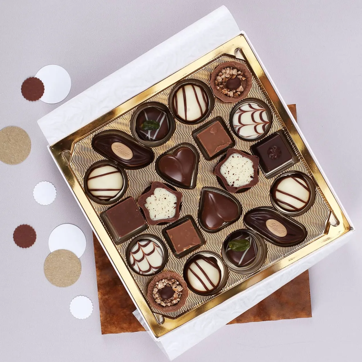 Danke - Pralinen von Lindt mit Ihrem Wunschtext, 100 g