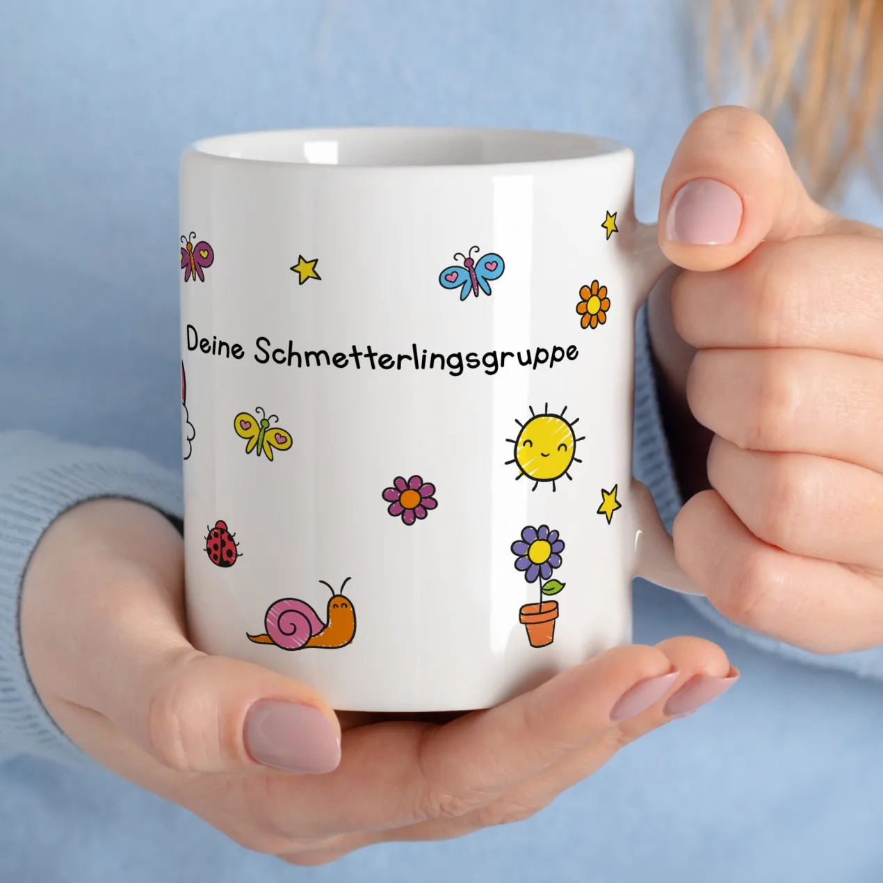 Dankeschön Geschenkset mit Tasse & Shokolade | Personalisiertes Geschenk für Erzieher & Kita Abschied
