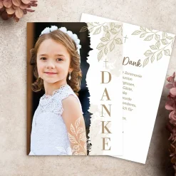 Dankeskarte zu kirchlichen Anlässen mit Ihrem Wunschfoto