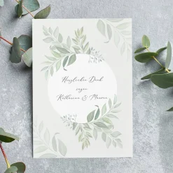Dankeskarte zur Hochzeit mit persönlichem Wunschtext und Foto