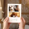 Danksagungskarte zur Hochzeit mit 3 Fotos und Text nach Wunsch