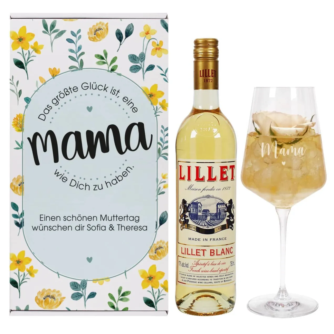 Das größte Glück ist, eine Mama wie Dich zu haben. - Lillet Geschenkset zum Muttertag