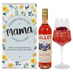 Das größte Glück ist, eine Mama wie Dich zu haben. - Lillet Geschenkset zum Muttertag