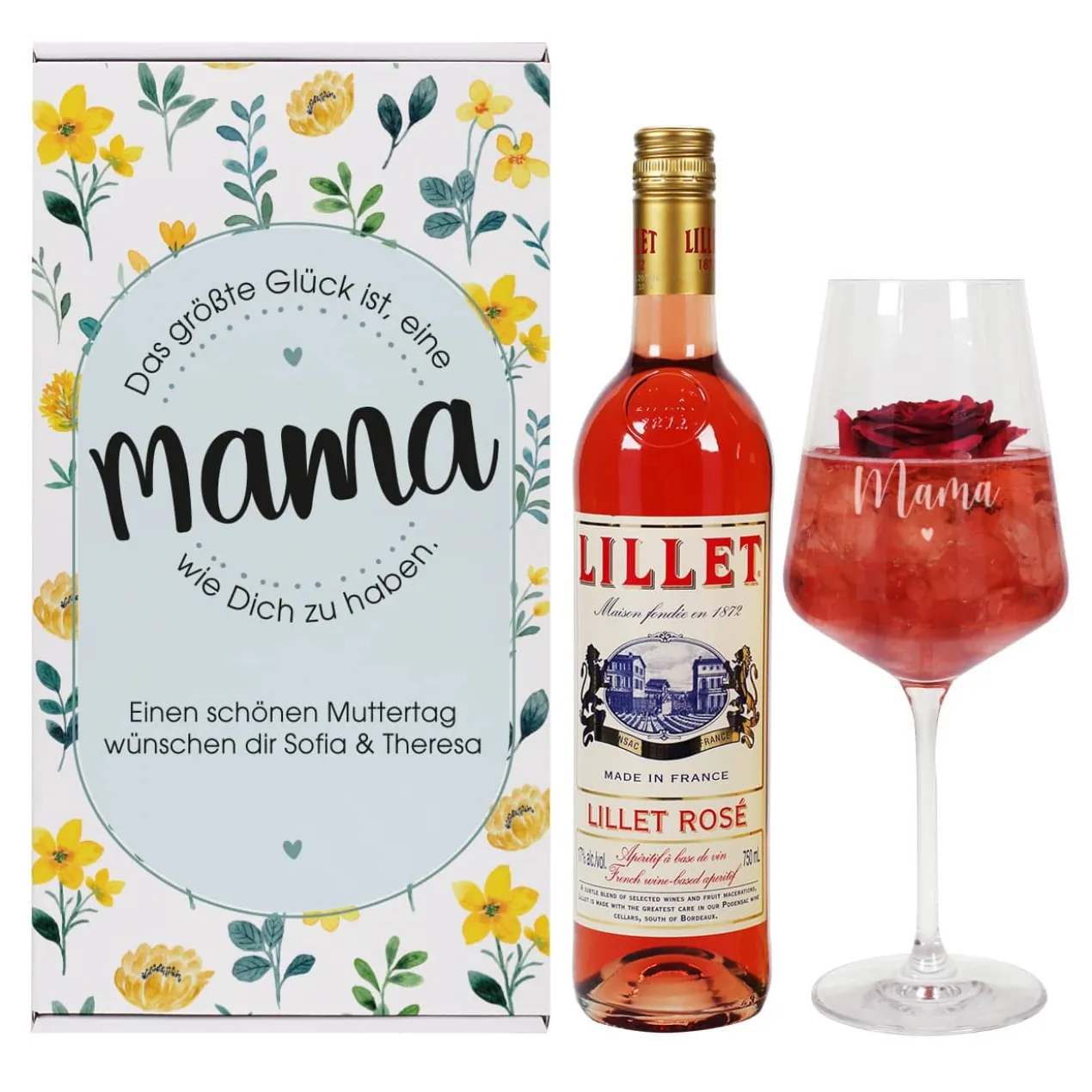 Das größte Glück ist, eine Mama wie Dich zu haben. - Lillet Geschenkset zum Muttertag