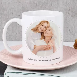 Das größte Glück ist, eine Mama wie Dich zu haben. - Fototasse zum Muttertag