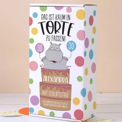 Das ist kaum in Torte zu fassen! Geschenkverpackung für Geburtstagsgeschenke