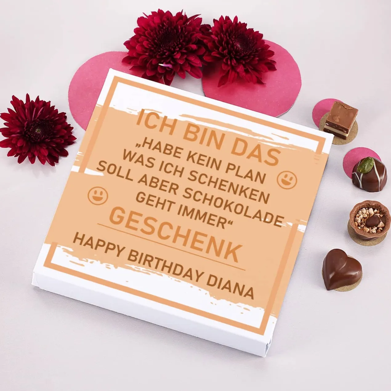 Das "Kein Plan was ich schenken soll" Geschenk - 100g Lindt Pralinen