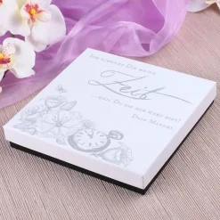 Deine Zeit als Geschenk in Box mit Widmung & Uhr