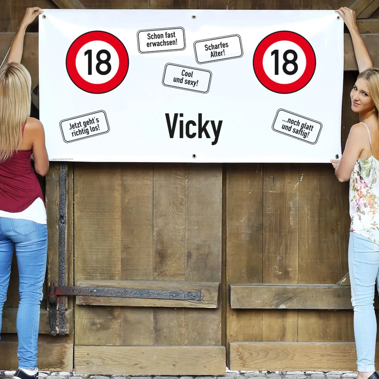 Deko-Banner zum 18. Geburtstag