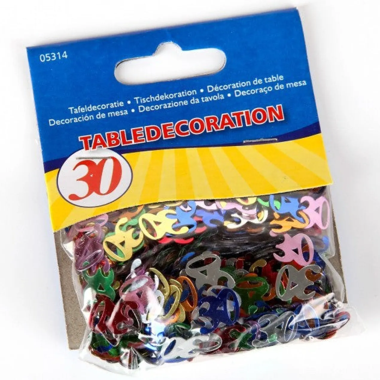 Deko für den Tisch - Zahlenkonfetti 30