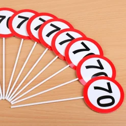 12 Deko Sticks zum 70. Geburtstag