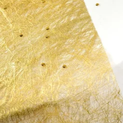 Deko Tischläufer aus Vlies in Gold / Metallic - 500 cm x 30 cm