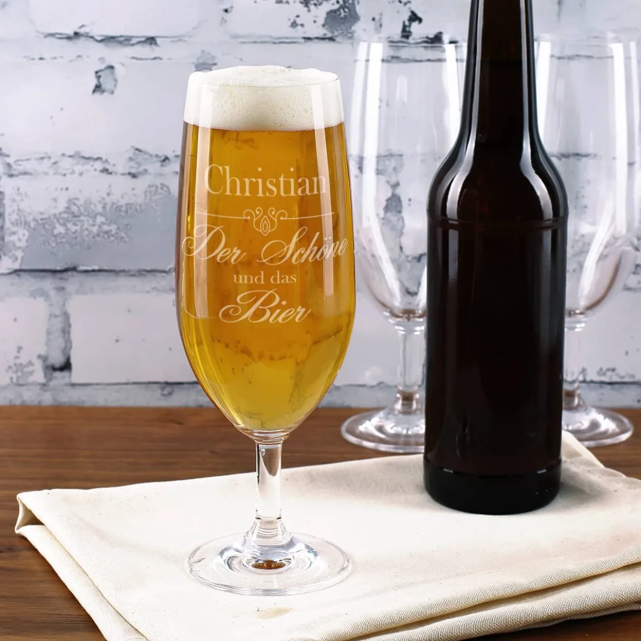 Der Schöne und das Bier - Geschenkset für Männer | Biersorte wählbar