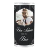 Der Schöne und das Bier - 1 Liter Bierdose mit Fotomotiv
