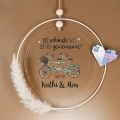 Der schönste Weg ist der gemeinsame! - Acrylschild als Hochzeitsgeschenk