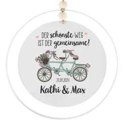 Der schönste Weg ist der gemeinsame! - Acrylschild als Hochzeitsgeschenk