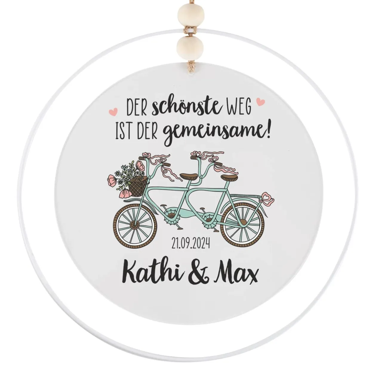 Der schönste Weg ist der gemeinsame! - Acrylschild als Hochzeitsgeschenk