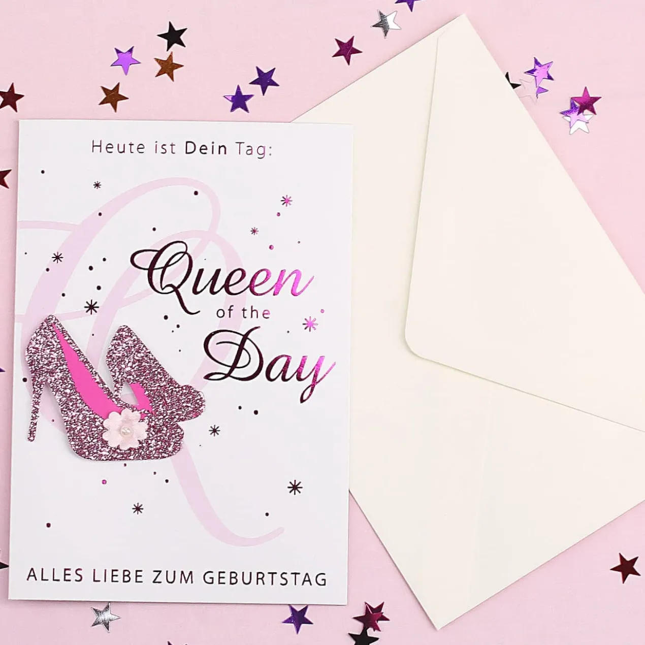 3D Glückwunschkarte - Queen of the Day