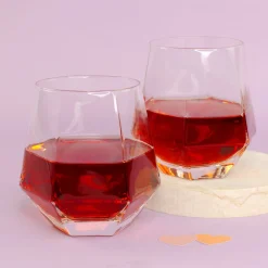 Diamant-Gläser im 2er Set | 330 ml