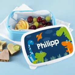Dino-Brotdose mit Ihrem Wunschnamen bedruckt