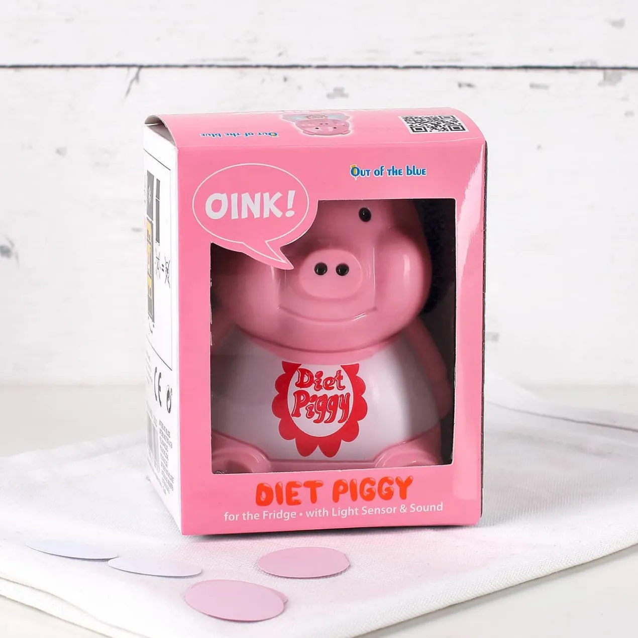 Diätschweinchen für den Kühlschrank mit Sound