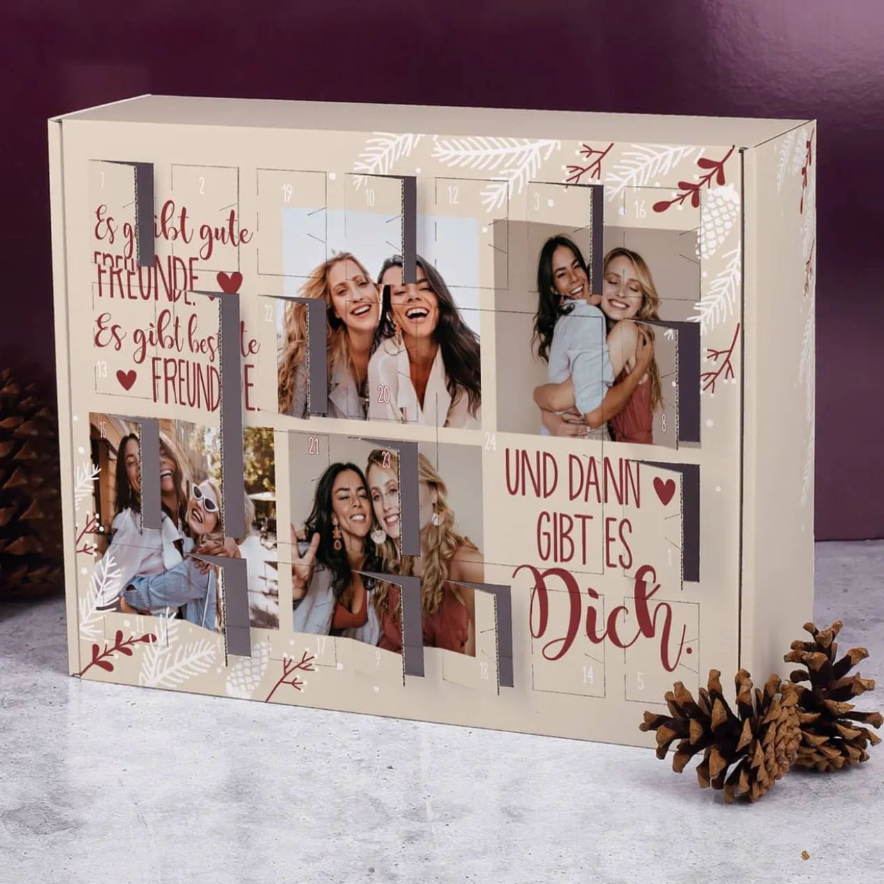 DIY Adventskalender für die beste Freundin mit Ihren Fotos