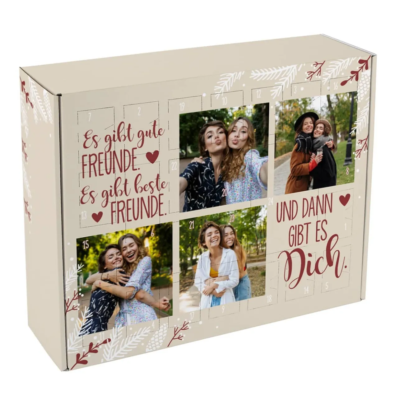 DIY Adventskalender für die beste Freundin mit Ihren Fotos
