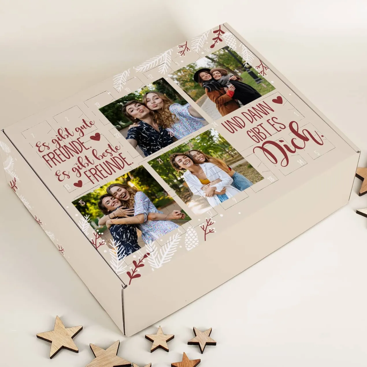 DIY Adventskalender für die beste Freundin mit Ihren Fotos