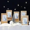 DIY Adventskalender im Watercolor Design mit 24 Aufklebern und Papiertüten