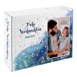 DIY Adventskalender in Watercolor-Optik mit Foto und Wunschtext